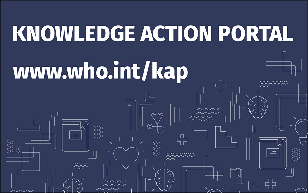 WHA72 Learning Lab on the Knowledge Action Portal - A community driven platform for NCD information, interaction and inspiration.