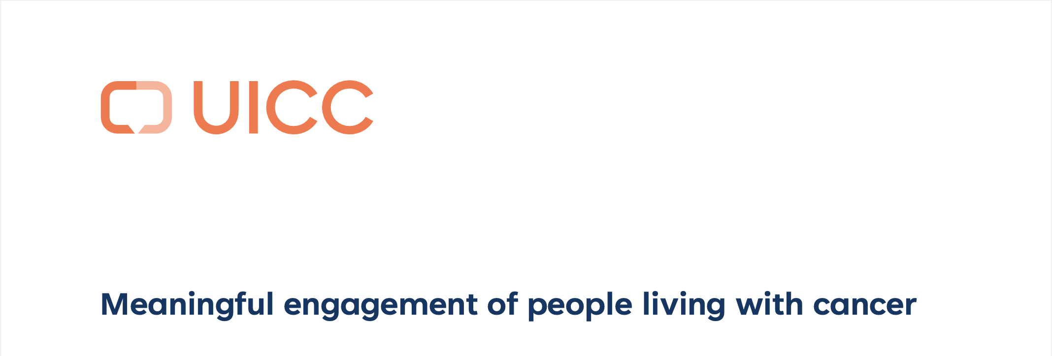 World Cancer Congress Workshop: Meaningful engagement of people living with cancer