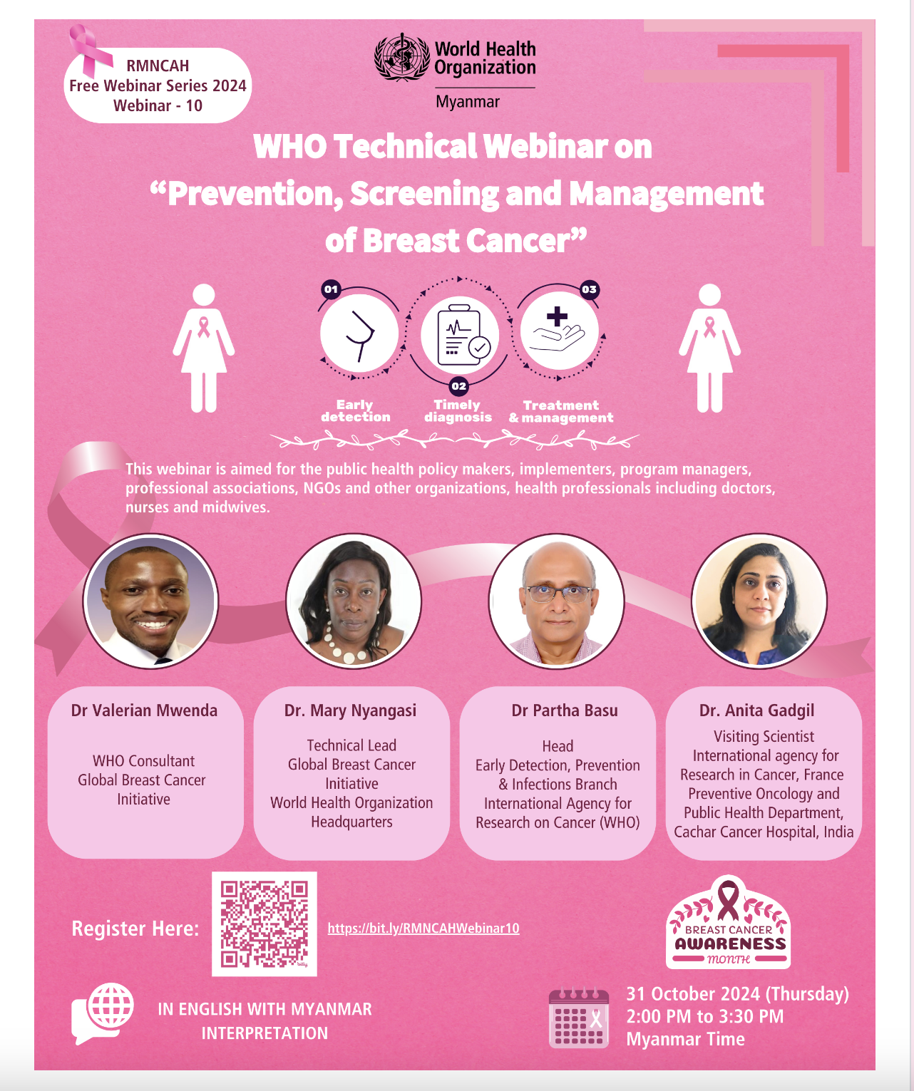 WHO Technical Webinar on 